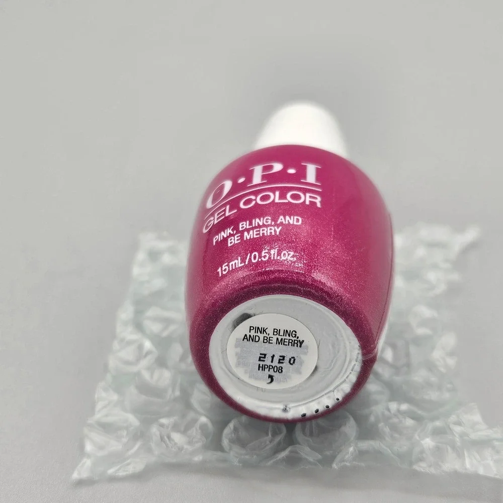 OPI GelColor Pink Bling and Be Merry HPP08 Magenta Shimmer Gel Polish 15ml 0.5oz